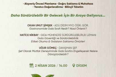 İsrafa ’dur’ demek için uzmanlar Didim’de buluşacak