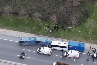 İstanbul’da 4 cezaevi aracı kaza yaptı