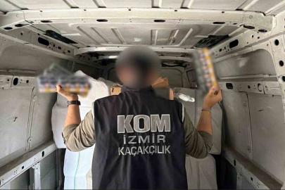 İzmir’de 4,5 milyon lira değerinde kaçak tütün mamulü ele geçirildi