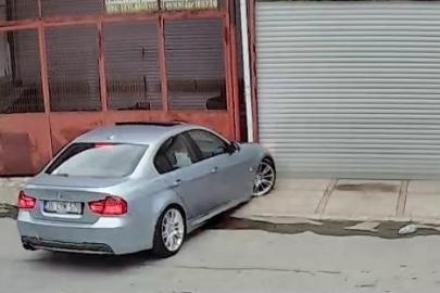 İzmir’de bir sürücü drift atarken kaza yaptı