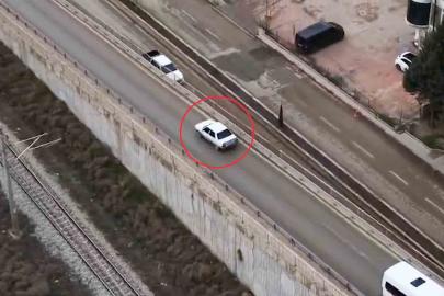 Kaçış planı işe yaramadı, koşarak araç değiştirdi yine yakalandı