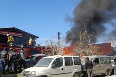 Kahramanmaraş’ta sanayi sitesinde yangın