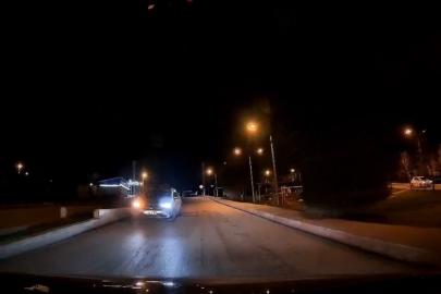 Karabük’te ters yön tehlikesi kamerada