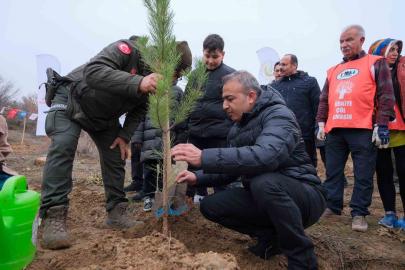 Karaman’da 6 bin fidan toprakla buluşturuldu