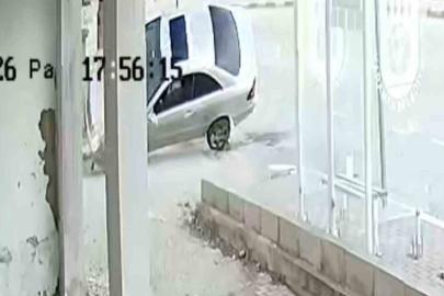 Karaman’da otomobilin takla attığı anlar kameraya yansıdı