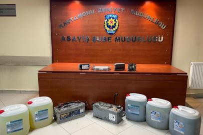 Kastamonu’da iş makinesinden hırsızlık yapan 2 şüpheli yakalandı