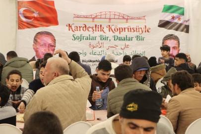 Kayseri büyükşehir, Suriye’de iftar sofrası kurdu