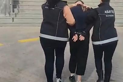 Kayseri’de 30 yıl 9 ay kesinleşmiş hapis cezası olan kadın hükümlü yakalandı