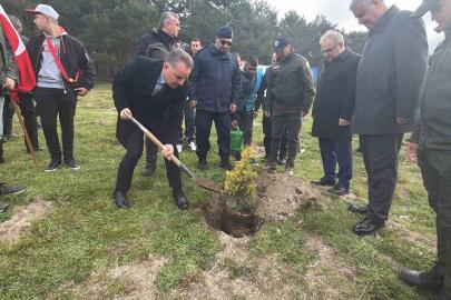 Kazdağları’nda fidanlar toprakla buluştu