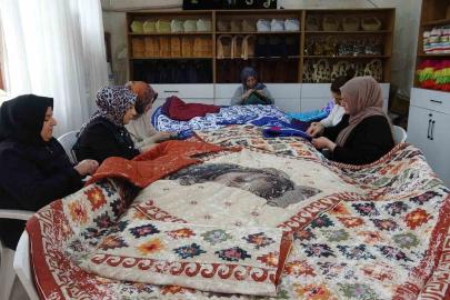 Kilis’te kadınların el emeğiyle yorgancılık yeniden canlanıyor