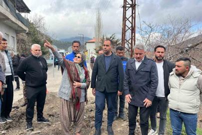 Kıratlı, heyelan bölgesinde incelemelerde bulundu