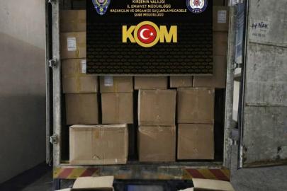 Kırşehir’de 1 ton kıyılmış kaçak tütün ele geçirildi