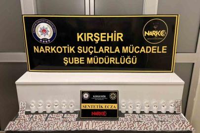 Kırşehir’de polis, bin 387 adet uyuşturucu madde ele geçirdi