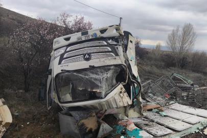 Kontrolden çıkan kamyonet devrildi: 1 yaralı