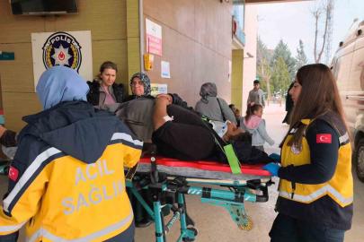 Kontrolü kaybeden kamyonet yoldan çıktı