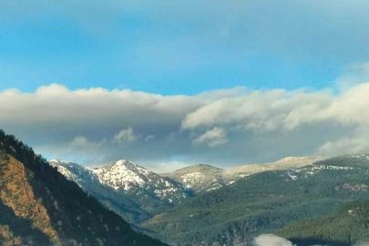 Köyceğiz Sandras Dağı’na Mart ayının sonunda kar yağdı