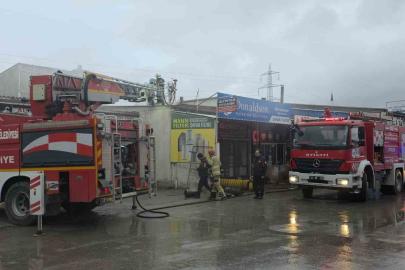 Kütahya’da Fatih Sanayi Sitesi’nde yangın