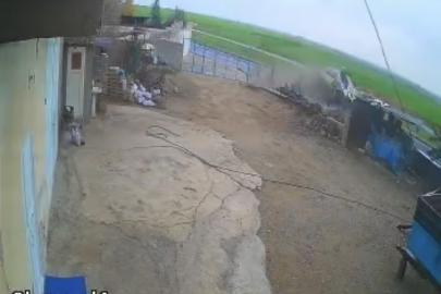 Mardin’de 3 kişinin yaralandığı kazanın güvenlik kamerası görüntüleri ortaya çıktı