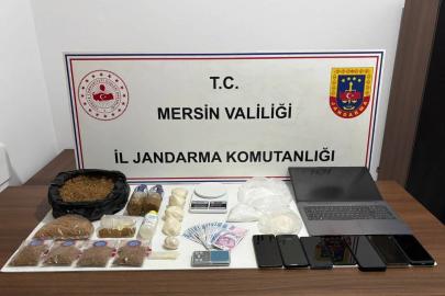 Mersin’de uyuşturucu ticareti yapan 4 şüpheli tutuklandı
