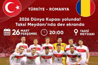 Milli maç heyecanı Bozdoğan’da dev ekranda