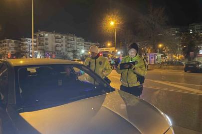 Mudanya’da trafikte huzur için gece denetimi