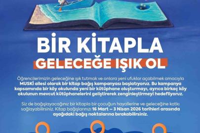 MUSKİ’den "Bir Kitapla Geleceğe Işık Ol" kampanyası