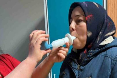 Nazilli’de vatandaşlara solunum testi yapıldı