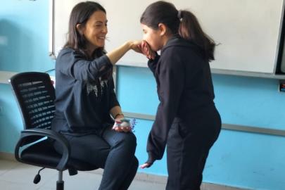 Okulda bayram geleneği yaşatıldı