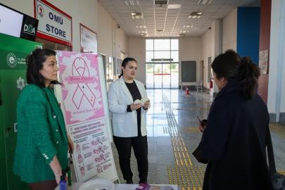 OMÜ’de kadın kanserlerine yönelik farkındalık etkinliği