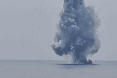 Ordu’da kıyıya vuran insansız deniz aracı imha edildi