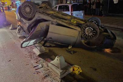 Otomobil takla attı: 1 yaralı