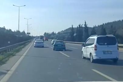 Otoyolda makas atınca 90 bin lira ceza yedi