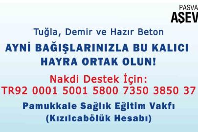 PASVAK ve Tavas Belediyesi iş birliğiyle Kızılcabölük’e aşevi