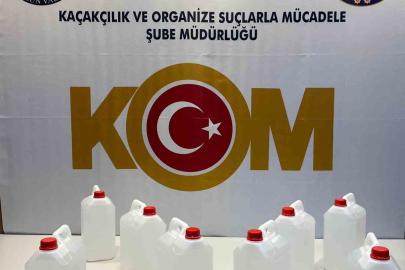 Samsun’da 40 litre kaçak etil alkol ele geçirildi