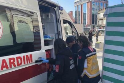 Samsun’da elektrikli motor park halindeki araca çarptı: 1 yaralı