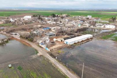 Şanlıurfa’da şiddetli yağışlar tarlaları göle çevirdi