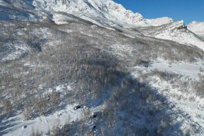 Şırnak’ta kar sonrası dağlar beyaza büründü