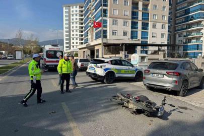 Söke’de meydana gelen trafik kazasında motosiklet sürücüsü yaralandı