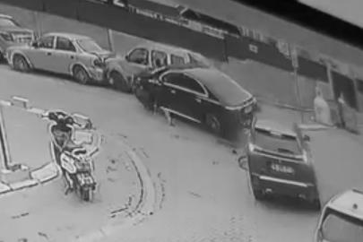 Tekirdağ’da 5 aracın karıştığı zincirleme kaza kamerada