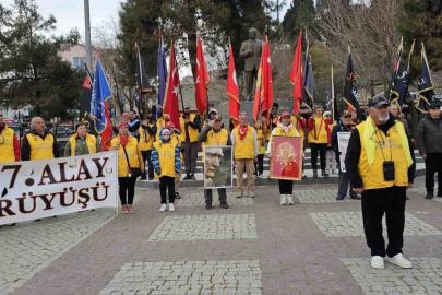 Tekirdağ’dan yola çıkan ’57’nci Alay’ korteji Gelibolu’ya ulaştı