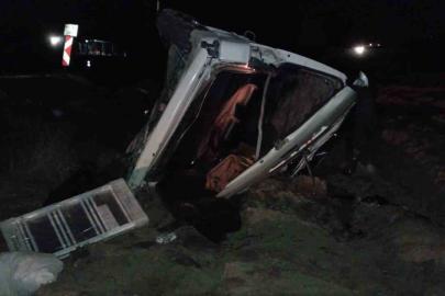 Tokat’ta minibüs devrildi: 1 yaralı