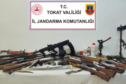 Tokat’ta silah ve tarihi eser operasyonu