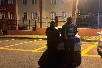 Trafikte saldırı kamerada