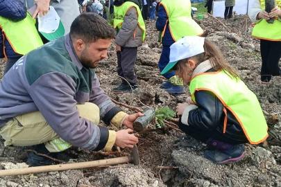 Yanan sahada geleceğe nefes: Aliağa’da yeni orman için ilk fidanlar dikildi