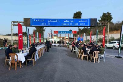 Yayladağı Gümrük Kapısı’nda dostluk iftarı