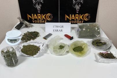 Yozgat’ta bin 750 gram esrar ele geçirildi