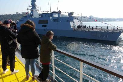 Ziyarete açılan TCG Heybeliada misafirlerini mest etti