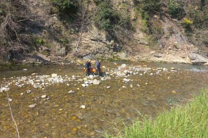 Zonguldak’ta 150 metreden dere yatağına düşen kadın hastaneye kaldırıldı