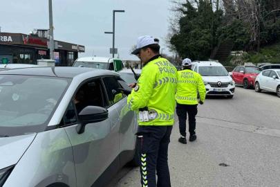 Zonguldak’ta trafik polislerinden denetim