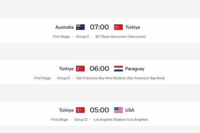 A Milli Takım’ın Dünya Kupası fikstüründe değişiklik